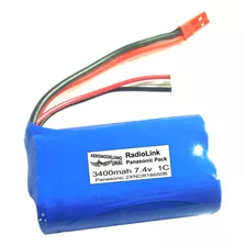 Bateria 7,4v 3400mah Panasonic Para Radio Radiolink Rc4gs