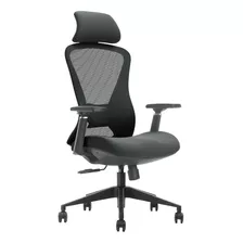 Silla De Oficina Giratoria Ergonómico Texas Dark Grey Negro