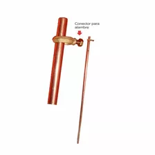 Varilla Polo Tierra Bañada En Cobre 1.50m Con Conector X5pcs