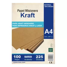 Papel Kraft A4 225gr Misionero Madera Impresora Inkjet Láser