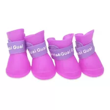 Zapatos Impermeables Lluvia Para Perro Mascota(4ud) Talla L