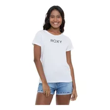 Camiseta Feminina Roxy The Logo Branca