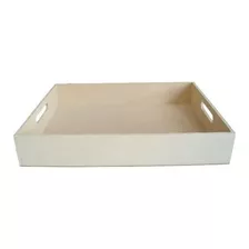 Bandeja Reta 25x20x6 Em Mdf Kit Com 6 Unidades