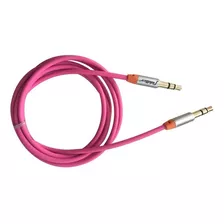Cable De Audio Plug 3.5 A 3.5 Rosado 1 Mts Fiddler