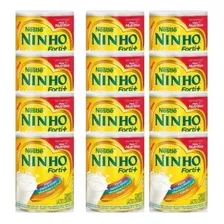 Kit 12 Unid Leite Ninho Forti+ Nestlé Instantâneo Lata 380g 