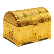 Brinquedo De Caixa De Caça Ao Tesouro Pirata Ouro