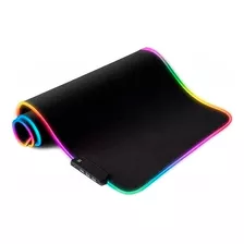 Porta Mouse Pad Gaming Pc Luz Rgb 80x30cm Con 3 Puertos Usb 