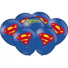 Balao - Bexiga De Latex Superman - Super Homem 25 Unidades