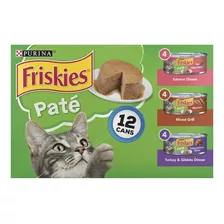 Purina Friskies Wet Cat Food Pate Variety Pack 12 Latas