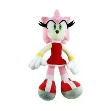 Boneca De Pelúcia Sonic Amy Rose 35 Cm Ouriço Antialérgica