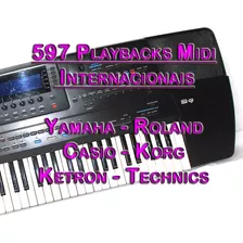 597 Playbacks Midi Internacionais Teclado Roland - Produção