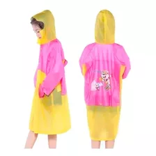 Impermeable Infantil Con Compartimento Para Mochila