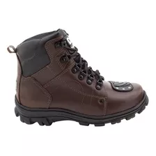 Tênis Adventure Bota Masculino Couro Trekking Antiderrapante