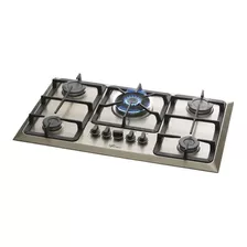 Cooktop A Gás Fischer 5q Tc Inox Escovado Com 5 Bocas