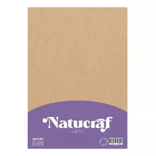 Papel Natucraf Adhesivo Latte 80g A4 20 Hojas Color Marrón Claro