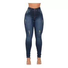 Calça Jeans Feminina Com Elastano - Cintura Alta Lançamento