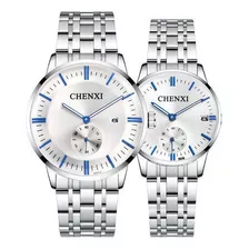 Reloj Chenxi Fashion Calendar Para Pareja, 2 Piezas