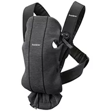 Babybjorn Portabebes Mini, Maillot 3d, Gris Carbon