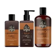 Kit Shampoo P Barba +balm +shampoo 2e 1 Coffee Don Alcides