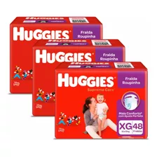 Fralda Huggies Xg Roupinha Supreme Care Kit C/3 Pacotes