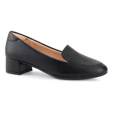 Sapato Santinelli Loafer Salto Baixo Conforto Trabalho