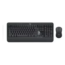 Kit De Teclado Y Mouse Inalámbrico Logitech Mk540 Español Latinoamérica De Color Negro