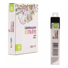 Lamina Para Estilete Largo 18mm Com 100 Peças