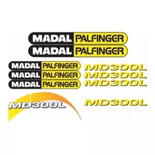 Adesivos Guincho Munck Compatível Madal Palfinger Md300l 