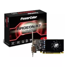 Tarjeta Gráfica Amd Radeon R7 240 2gb Gddr5 Perfil Alto,bajo