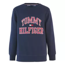 Linda Blusa Moletom Azul Marinho Tommy Hilfiger - Menino