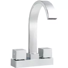 Mezcladora Lavabo Baño Acero Inoxidable Lavamanos Cascada 4 