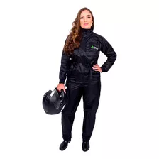 Conjunto Impermeável Para Motociclista Feminino Em Nylon