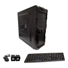 Gabinete Kit Atx Estandar C/fuente, Teclado Mouse Parlantes