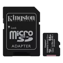 Memoria Micro Sd 64gb 100 Mbs Kingston Canvas Select Plus