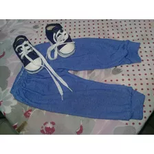 Zapato Bebe Con Pantalon .enterito.juguete Lana 3 Meses