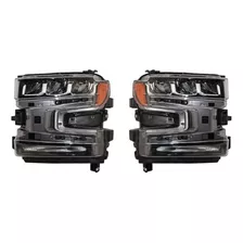 Par Faros Cv Silverado/cheyenne 2019-2020-2021 Leds Tyc