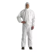 5 Pç Macacão Tnt Tyvek Branco Tam Eg Hospital Pintura Labora