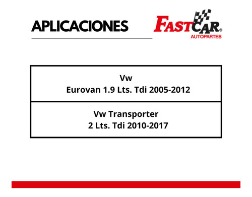 2 Amortiguador Traseros Vw Transporter 2 Lts. Tdi 2010-2017 Foto 2