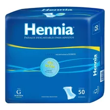 Pañales Para Adultos Descartables Hennia Pañal Recto Grande X 50 u