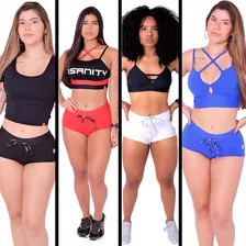 Kit - 4 Shorts Feminino Insanity Sunquini Hot Proud