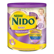 Leche De Fórmula En Polvo Nestlé Nido Kinder Deslactosado En Lata De 800g - 12 Meses A 3 Años