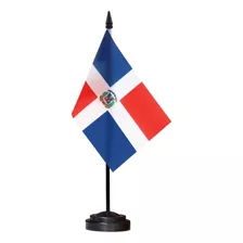 Bandera De Escritorio Anley 30 Cm De Altura - Rep Dominicana