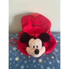 Mochila Peluche Mickey Mouse Roja 28 Cm