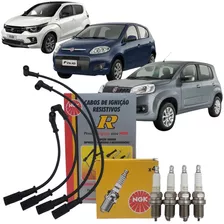 Kit Cabo E Vela Fiat Mobi Uno Palio 1.0 Evo Ngk.