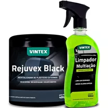 Restaurador De Plasticos Rejuvex Black + Limpador Apc Vonixx