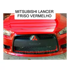 Detalhe Friso Vermelho Mitsubishi Lancer Aplique Sport 