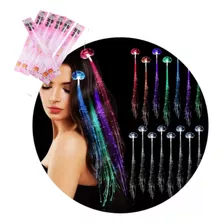 Extensiones Led Luminosas Por Color De Pelo X 5 Cotillon