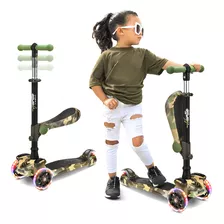 Holdle Scooter De 3 Ruedas Para Nios, Camuflaje