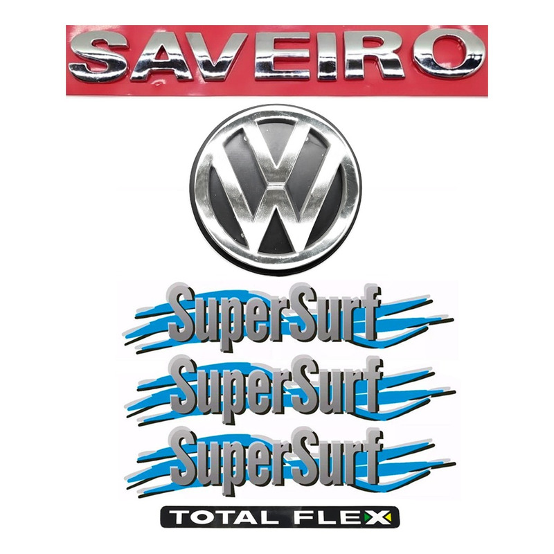 Adesivos Saveiro Super Surf + Emblema Traseiro Total Flex - Sportinox  Adesivos Automotivos