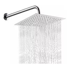 Ducha Regadera Metálica 20 Cm Cuadrada Acero Inoxidable Baño